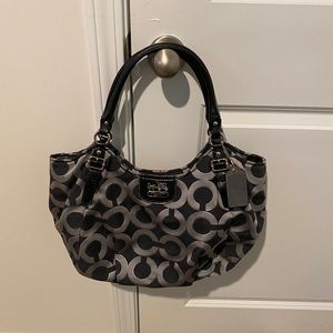 Coach Black & Silver Purse